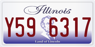 IL license plate Y596317