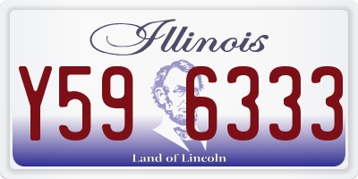 IL license plate Y596333
