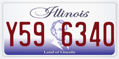 IL license plate Y596340