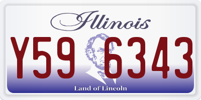 IL license plate Y596343