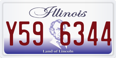 IL license plate Y596344