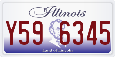 IL license plate Y596345