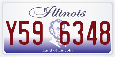 IL license plate Y596348