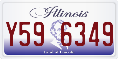 IL license plate Y596349