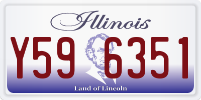 IL license plate Y596351
