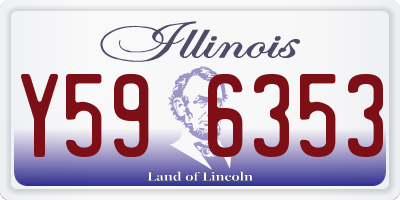 IL license plate Y596353
