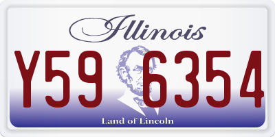 IL license plate Y596354