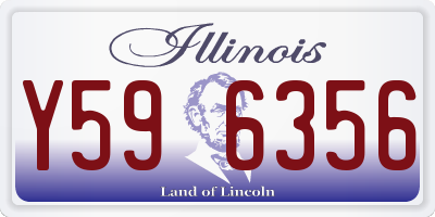 IL license plate Y596356