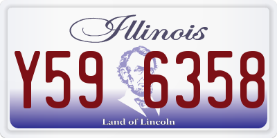 IL license plate Y596358