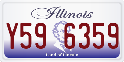 IL license plate Y596359