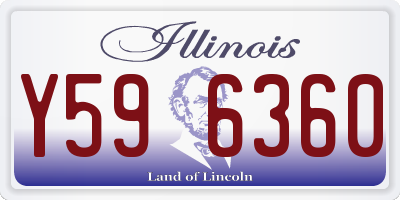 IL license plate Y596360