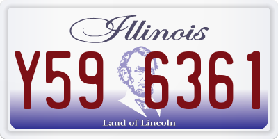 IL license plate Y596361