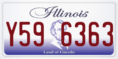 IL license plate Y596363