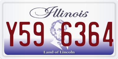 IL license plate Y596364