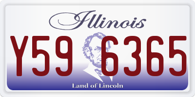 IL license plate Y596365