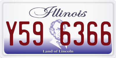 IL license plate Y596366