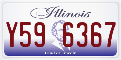 IL license plate Y596367