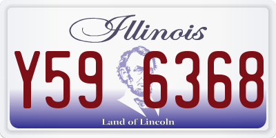 IL license plate Y596368
