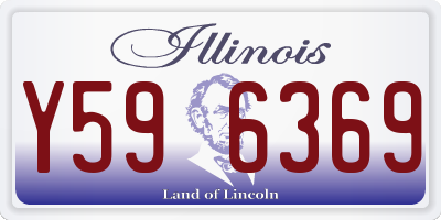 IL license plate Y596369