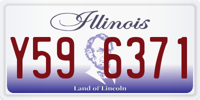 IL license plate Y596371