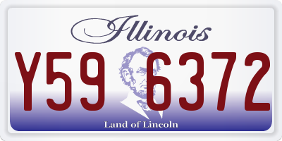 IL license plate Y596372