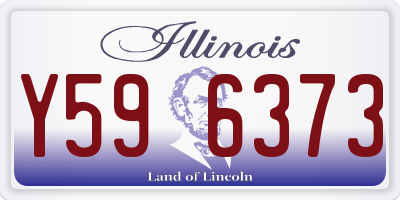 IL license plate Y596373