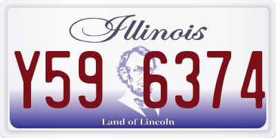 IL license plate Y596374