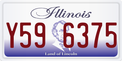 IL license plate Y596375