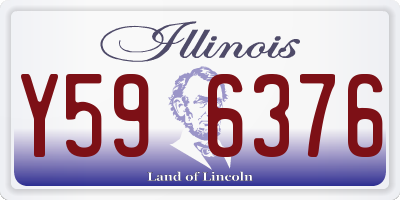 IL license plate Y596376