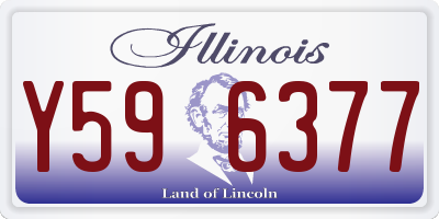 IL license plate Y596377