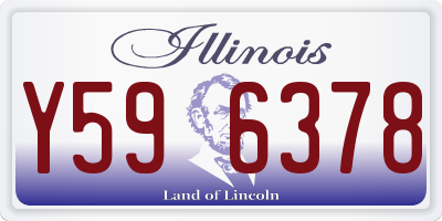IL license plate Y596378