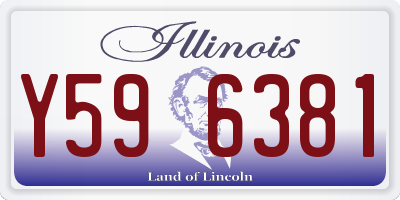 IL license plate Y596381