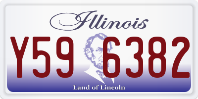 IL license plate Y596382
