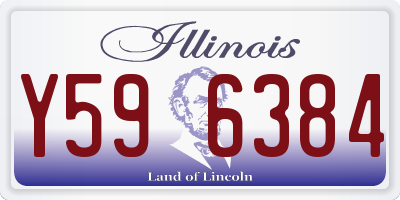 IL license plate Y596384