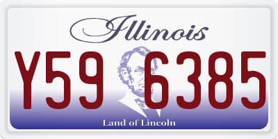 IL license plate Y596385