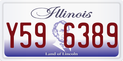 IL license plate Y596389