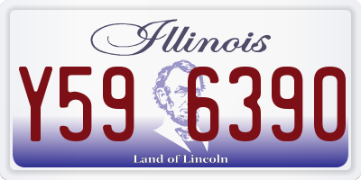 IL license plate Y596390