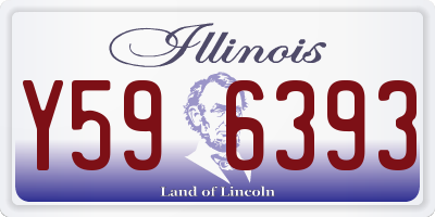 IL license plate Y596393