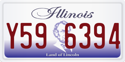 IL license plate Y596394