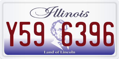 IL license plate Y596396