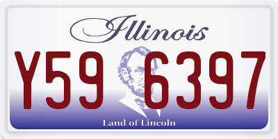 IL license plate Y596397