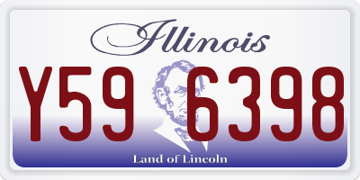 IL license plate Y596398