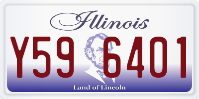 IL license plate Y596401