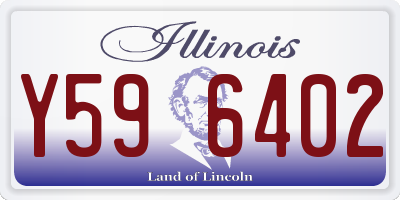 IL license plate Y596402
