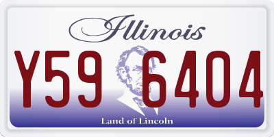 IL license plate Y596404