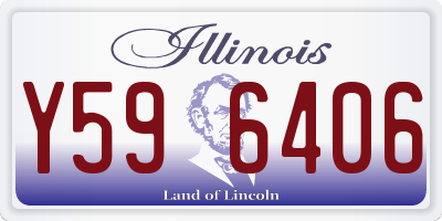 IL license plate Y596406