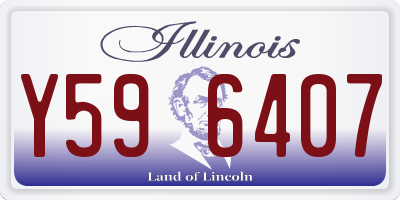 IL license plate Y596407