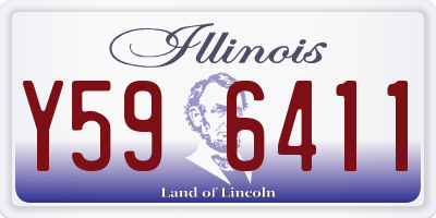 IL license plate Y596411