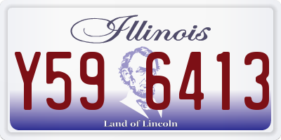 IL license plate Y596413