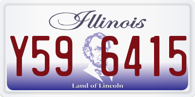 IL license plate Y596415